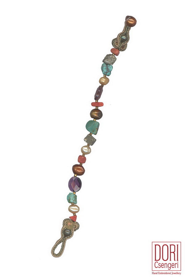 Cuff 1-line Multicolor Bracelet