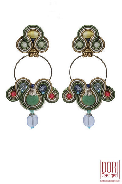 Forest Showy Hoop Earrings