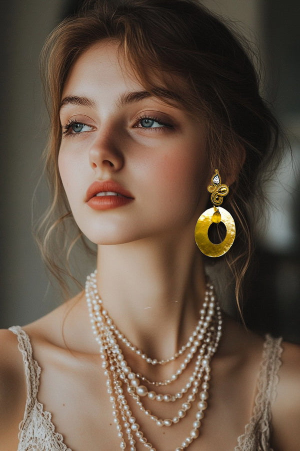 Seraphina Shell Hoop Earrings