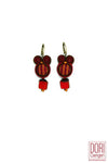 Stripes bordo Chic Earrings