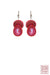Vivid Red Stylish Dangle Earrings