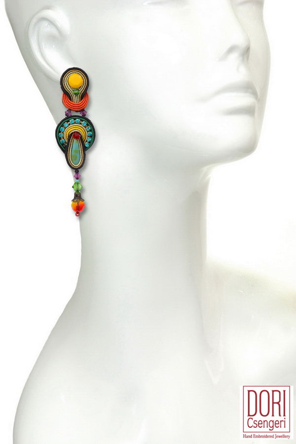 Zinnia Showy Earrings