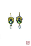 Shimmer Green Earrings