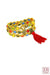 Carmel triple wrap Multicolor Bracelet