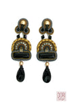 Opera Black Crystal Earrings
