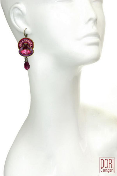 Cerise Dangling Earrings