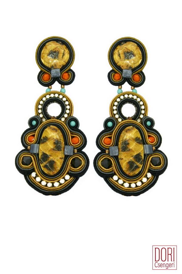 Savannah Snakeskin Earrings