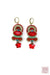 Joie Red Crystal Earrings