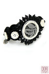 Daisy Black & White Chic Bracelet