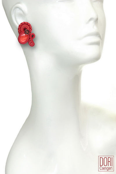 Mauve Chic Clip On Earrings