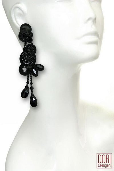 Nocturne Black Statement Earrings