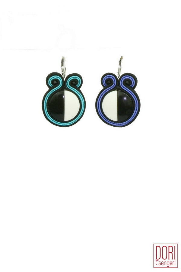 Nora Black & White Earrings