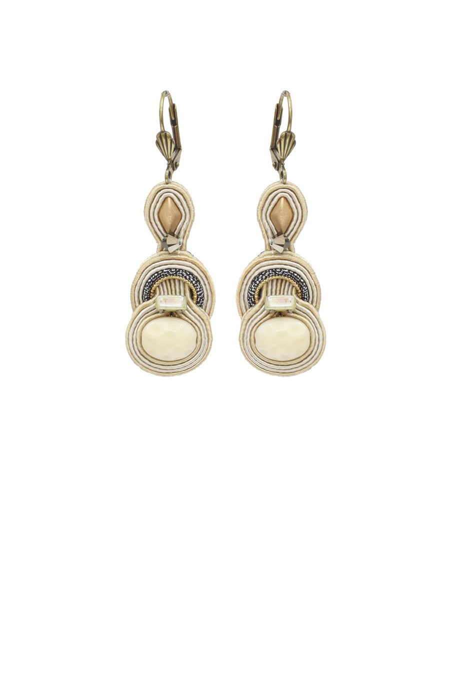 Hola Trendy Off-White Earrings