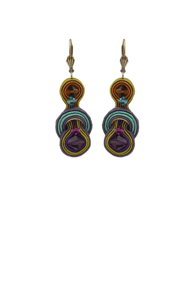 Hola Trendy Turquoise-Multicolor Earrings