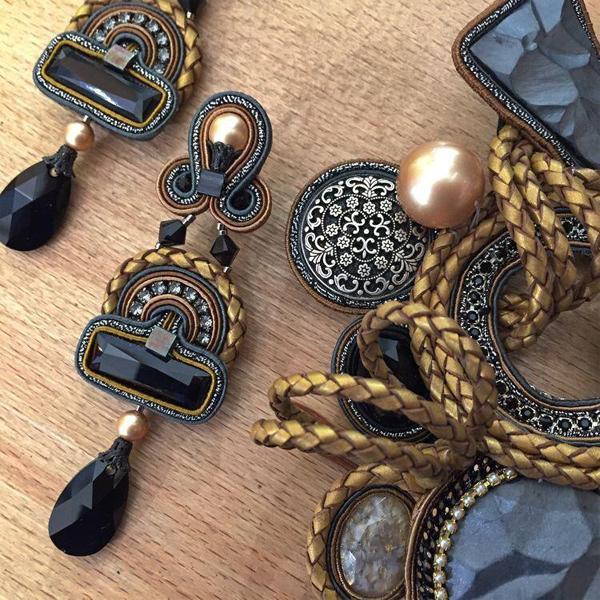 Opera Black Crystal Earrings