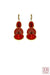Sensuel Red Earrings